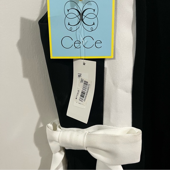 Women’s Macys Cece Black and White Dress Size 12 NWT - Picture 5 of 10